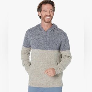 Johnnie-O- 100% Merino Wool- Sonny Hooded Pullover- Medium- Like New!!!!‎